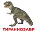 Навчальні картки Динозаври, Картон, Російська