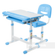 Комплект парта і стілець-трансформери CANTARE, Блакитний, від 3-ох до 10-ти років, 15, Навчальний стіл для однієї дитини