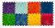 Масажний килимок Пазли з настільною грою, 8 елементів