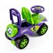 Іграшка дитяча Машинка-каталка, салатово-фіолетовий, з музичним кермом на українській мові