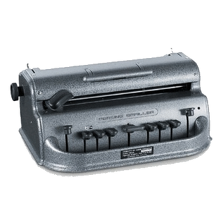 Механічна друкарська машинка шрифтом Брайля Perkins Brailler Classic 1