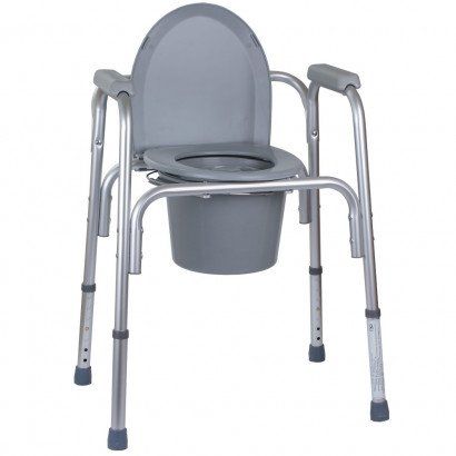 Алюмінієвий стілець-туалет 3в1 2