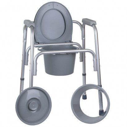 Алюминиевый стул-туалет 3в1 1