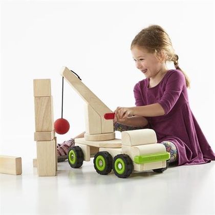 Іграшка Block Science Trucks Велика стінобитна машина 4