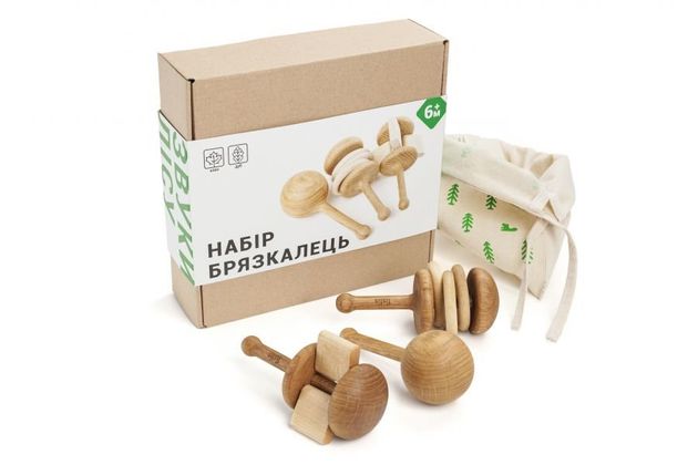 Набір дерев'яних іграшок Звуки лісу 1