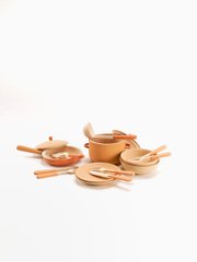 Детский деревянный игровой Набор посуды 1