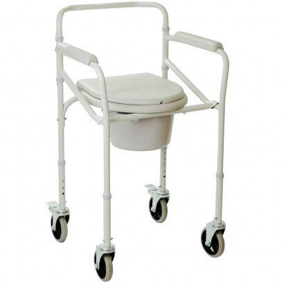 Складной стул-туалет на колесах 4