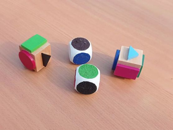 Кубики цвета и геометрические формы по методике Монтессори 2
