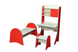 Стінка меблева "Лікарня дитяча" з 3-х елементів: стіл, табурет і ліжко