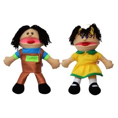 Ляльки-рукавички Puppets з язиком Хлопчик і Дівчинка Набір № 2 1
