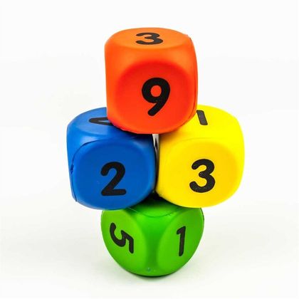 Набір дитячих кубиків Кольорові цифри 1