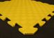 М'яка підлога килимок-пазл Татамі, Жовтий, 50х50х1
