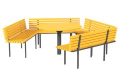 Скамейка со столиком 1