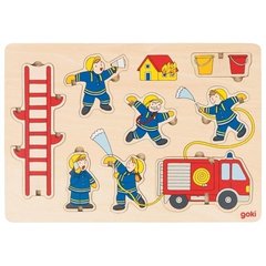 Пазл-вкладыш вертикальный Пожарная команда  1