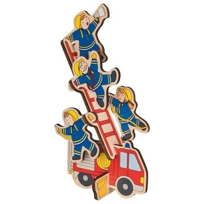 Пазл-вкладыш вертикальный Пожарная команда  2