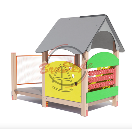 Ігровий будиночок з подвір’ям Для дитячих майданчиків 2