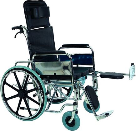 Коляска инвалидная многофункциональная с санитарным оснащением без двигателя 5