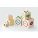 Іграшка Кубики, різнокольоровий, Дерево, від 1 року, 6 деталей