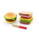 Ігровий набір Гамбургер і сендвіч, різнокольоровий, Дерево, від 18 місяців
