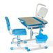 Комплект парта і стілець-трансформери Sorriso, Блакитний, від 3-ох до 12-ти років, 18, Навчальний стіл для однієї дитини, 20 кг