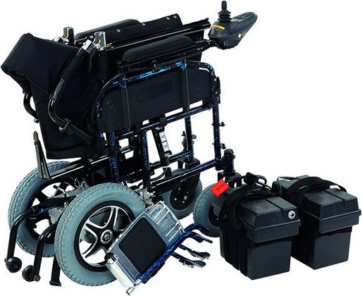 Коляска інвалідна з двигуном складна JT-101 6