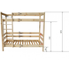 Двоярусне ліжко з натурального дерева Комфорт, Сосна, 190*80