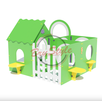 Ігровий будиночок-лабіринт для дитячого майданчика 4 секції 2