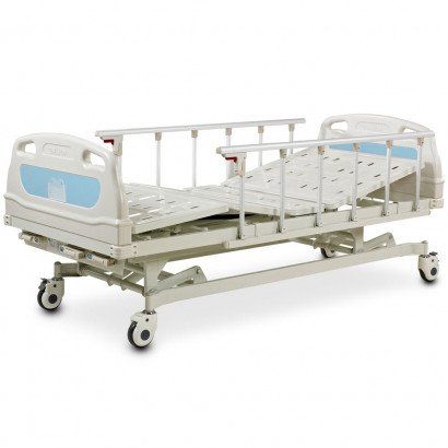 Кровать больничная механическая на колесах 1