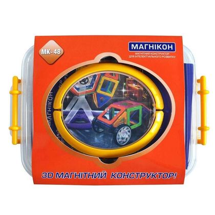 3-D магнитный конструктор Plastic box 3