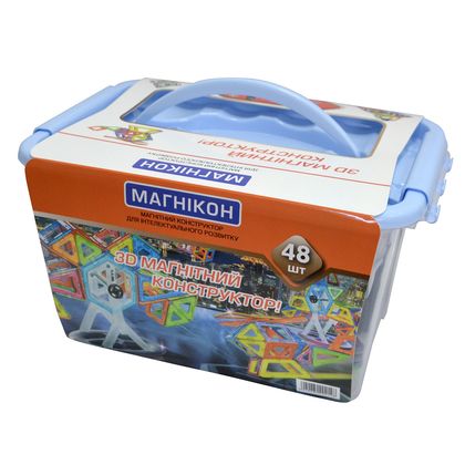 3-D магнітний конструктор Plastic box 2