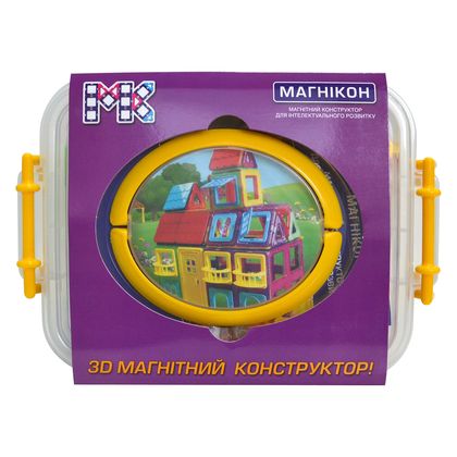 3-D магнітний конструктор Plastic box 4