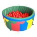 Сухий басейн для дому з кульками, Шкірозамінник, 100х40 см, стандарт