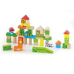 Набір будівельних блоків Viga Toys Ферма, Зоопарк, Місто 1