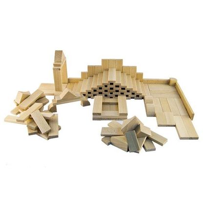 Набір дерев'яних кубиків Плашки - дерев'яшки 2