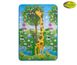 Детский двусторонний коврик Большая жирафа и Красочная азбука, 120х180 см