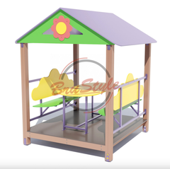 Игровой домик для детской площадки Дюймовочка 1