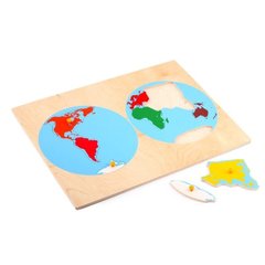Рамка-вкладыши Карта континентов 1