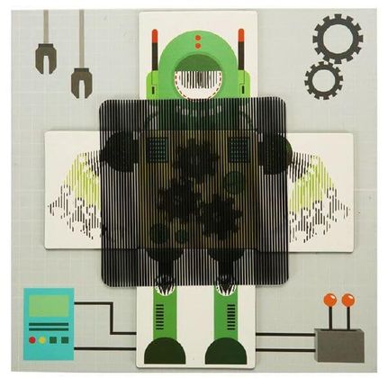 Анимационный пазл Робот 2