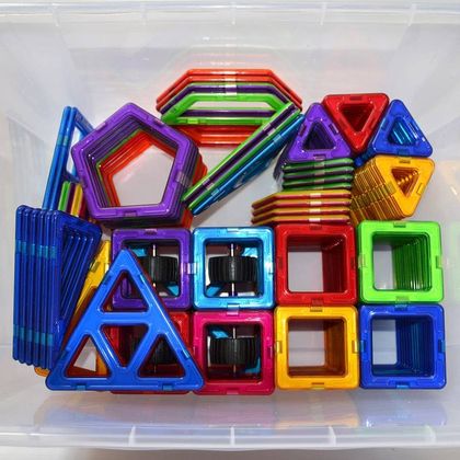3-D магнітний конструктор Plastic box 7