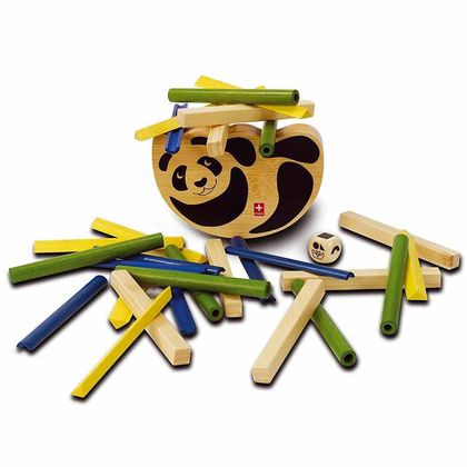 Деревянная игрушка головоломка балансир Pandabo 5
