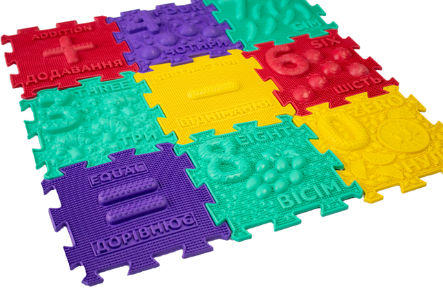 Масажний килимок Ортек Пазли "Математика" 32 елемента 9