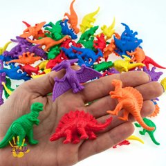 Фігурки для сортування Динозаври в контейнері 128 шт 1