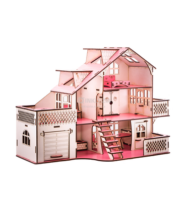 Игровой набор Кукольный дом 57х27х35 с гаражом с подсветкой 3