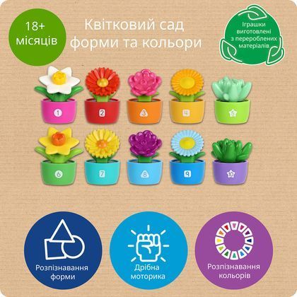 Игровой набор сортер Цветочный сад для счета и форм 8