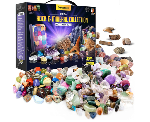 Научный набор STEAM Коллекция камней и минералов (250 шт) от Dan & Darci 1