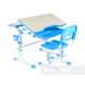 Комплект парта і стілець-трансформери Lavoro, Блакитний, від 4-ох до 13-ти років, 18, Навчальний стіл для однієї дитини