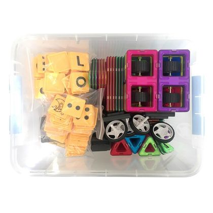 3-D магнітний конструктор Plastic box 5