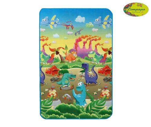 Дитячий двосторонній килимок Динозаври та Підводний світ 2