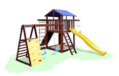 Дитячий ігровий комплекс з гойдалками 2-люкс 1