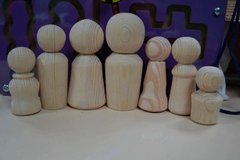 Набір дерев'яних фігурок Сім'я для роботи з психологом  1